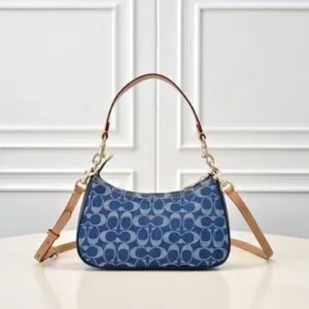 Coach CAF82 Teri Shoulder Bag - Denim Signature - Picture 4 of 4
